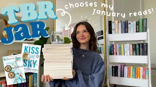 TBR prompt jar chooses my reads for January! 🫙📚✨