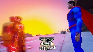 Injustice Reverse Flash VS Superman ! Speed VS Power (GTA 5 Ultimate Flash Mod)