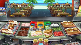 Cooking Fever - Sandwich Shop Level 40 🥪🏝 (3 Stars/Orders Memorized)