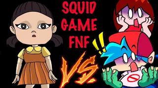 FNF Anime Chibi in Squid Game - Friday Night Funkin Animation