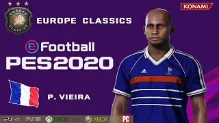 P. VIEIRA (Europe Classics) How to create in PES 2020