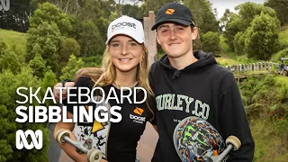 All eyes on Paris Olympics for Aussie skateboarding siblings Aaliyah and Keefer | ABC Australia