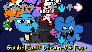 Gumball and Darwin VS Four - Friday Night Funkin Mod