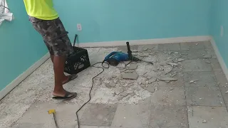 How to Remove tile with Hercules Demolition Hammer