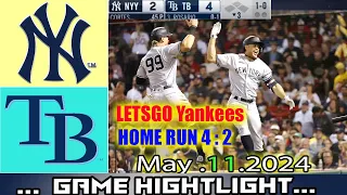 Yankees Vs. Rays (05/11/24)GAME HIGHLIGHTS | MLB Season 2024