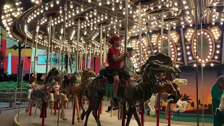 Merry Go Round Carousel Busch Gardens Tampa Florida at Night 2022
