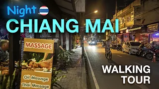 【HDR】 Chiang Mai, Thailand. Night markets, bars and massage parlors. Walking Tour.