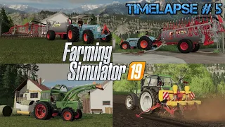 [FS19] - Timelapse #5 Walchen Seasons: Spreading MANURE like in the old times! 💩💪🏽🚜💨