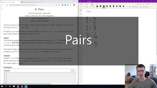 Codeforces problem - Pairs