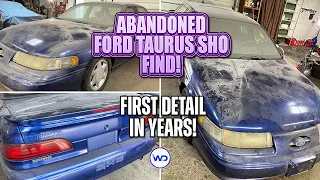 ABANDONED BODY SHOP FIND First Detail in Years Ford Taurus SHO! Satisfying Car Detailing Restoration