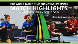 Kamath/Batra vs Quan/Lin | WD R64 | 2023 ITTF World Table Tennis Championships Finals