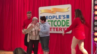 Brechin People's Postcode Lottery - the moment the winning amount was revealed