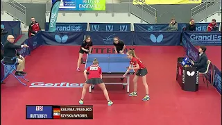 Annett Kaufmann/Naomi Pranjkovic (GER) vs Brzyska/Wrobel (POL) | CGD R16 | 2019 ITTF French J&C Open