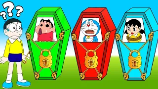 GTA V: But Shinchan And Nobita Trap Inisde Box ! || 🤣Funny Game GTA V