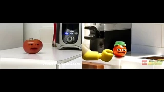 Annoying Orange : TOE-MAY-TOE (Comedy vs lego version)