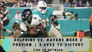 Dolphins vs. Ravens Week 2 Preview | Three Keys To Victory