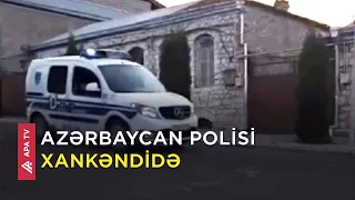 Azərbaycan polisi Xankəndinə daxil oldu - APA TV