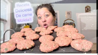 Tortitas de carne molida fácil y rápido de forma diferente 🌺🌺YUMMY!!