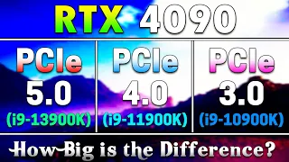 PCIe 5.0 vs PCIe 4.0 vs PCIe 3.0 | RTX 4090 24GB | PC Gameplay Tested