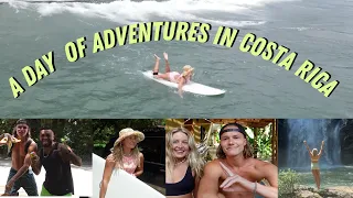 MONTEZUMA, COSTA RICA DAY IN THE LIFE! Surfing and waterfall!