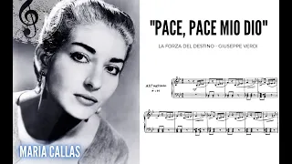 "Pace, pace mio dio" La Forza del Destino - Maria Callas(with score!) HQ 1080p