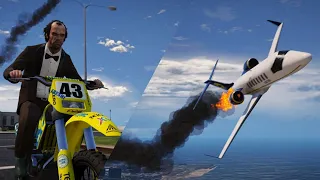 Gta 5 Mission Caida Libre Gameplay 4K | Trevor Chasing the Plane from the Galileo Observatory