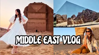 MY FIRST TIME TO THE MIDDLE EAST! TRAVEL VLOG 2022 - SAUDI & DUBAI PART 1 🇸🇦