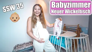 Geburtstermin steht bevor 😍 Wickeltisch aufbauen & Vorbereitungen für Baby Nr. 4 SSW 35 Mamiseelen