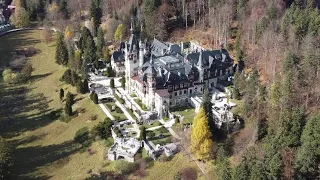 Sinaia, Romania - aerial video.