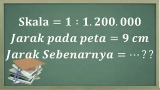 Cara menentukan skala dan jarak yang sebenarnya. Materi matematika tingkat SD