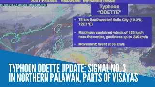 Typhoon Odette update: Signal No. 3 in northern Palawan, parts of Visayas