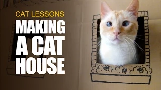 How to Make a Cardboard House for Cats