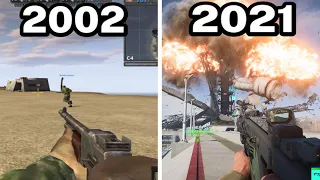 Graphical Evolution of Battlefield (2002-2021)