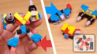 LEGO brick transformers mech MOC tutorial - combiner Captain NJ