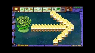 Plants vs Zombies Minigames Zombotany 2 - 1 Threepeater vs Gargantua Gameplay  #plantsvszombieshack