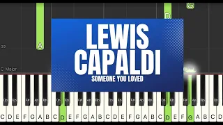 Lewis Capaldi Someone You Love | EASY SLOW Piano Tutorial