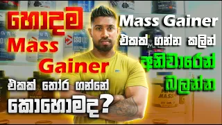 හොදම Mass Gainer එකක් තෝරගන්නේ කොහොමද? 🤔🤔 Mass Gainer එකක් ගන්න කලින් අනිවාරෙන්ම බලන්න 💪💪