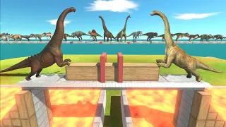 Which dinosaur push harder? Which dinosaur is stronger? - Animal Revolt Battle Simulator