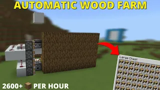 How To Make An Automatic Wood Farm in Minecraft 1.21 |2600+ Wood |Java Edition |Bedrock Edition