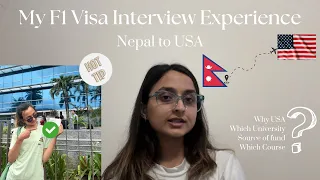 USA Student Visa Interview Experience🇺🇸 | F1 Visa Interview| Interview from India| Tips and Tricks