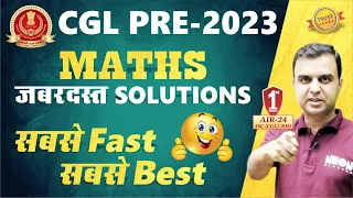 SSC CGL 2023 Maths PYQs Best Solutions by RAJA SIR || CPR 😎 NEON APPROACH 😎 Thought Process