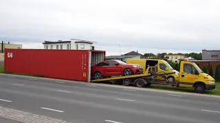 Fredy.ee BMW X4, Saab 9-5 & V-Rod Container Unloading