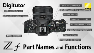 Z f #3 Parts of the Camera: Names and Functions | Nikon Z Series | Digitutor