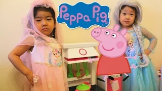 СВИНКА ПЕППА Играем В ПОВАРА На Детской КУХНЕ Peppa pig toys // Keri Leri