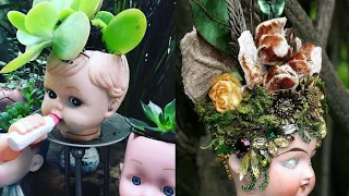 Creepy Baby Doll Head Planters|| Good Looking Doll Planter Decoration Ideas
