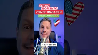 🇺🇸😱 Visa de Trabajo para Latinos!