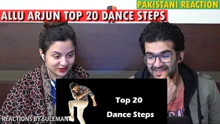 Pakistani Couple Reacts To Top 20 Dance Moves Of Allu Arjun Till 2020