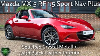 [4K] Mazda MX-5 RF 1.5 Sport Nav Plus registered May 2019 (19) finished in Soul Red Crystal Metallic