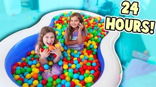 24 HOURS IN A BALL PIT!! | JKrew