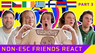 My (non-eurofan) Friends REACT to Eurovision 2023 songs | Part 3